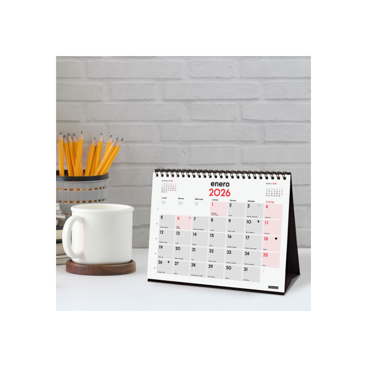 Calendario 2026 sobremesa neutro escribir s 210x150mm finocam 780100026
