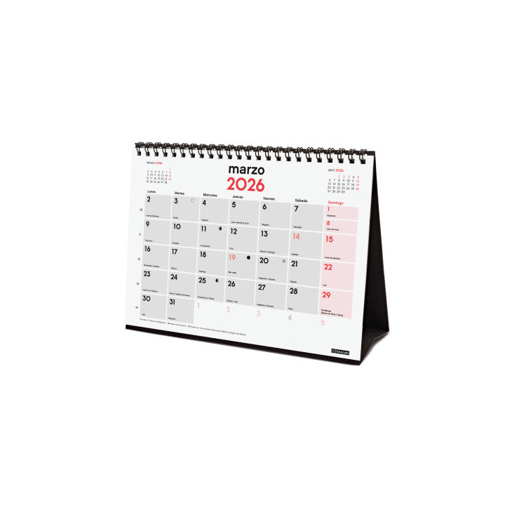 Calendario 2026 sobremesa neutro escribir s 210x150mm finocam 780100026