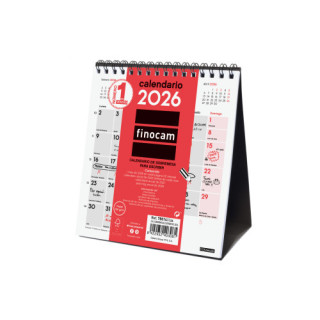 Calendario 2026 sobremesa neutro escribir xs 140x150mm finocam 780140026
