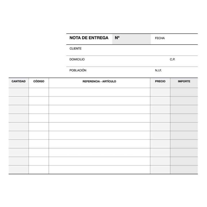 Apli Talonario Entrega 1/8 Apaisado Triplicado - 210 x 148mm - Copias Autocopiativas - Numeracion Secuencial - Tapa Protectora