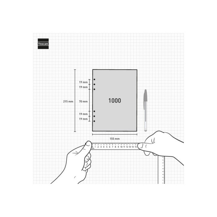 Vade 2026 encolado semana vista vertical 420x310mm finocam 780240026