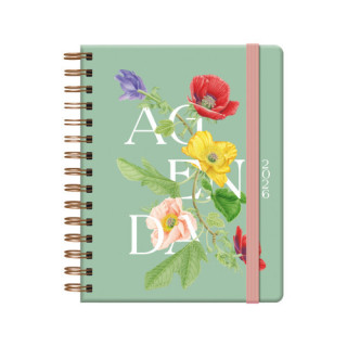 Agenda 2026 botanical espiral semana vista 15 x 21 cm. romantic dohe 13266 - 26