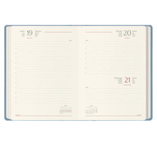Agenda 2026 samba día página 15 x 21 cm. color azul claro dohe 13187 - 26