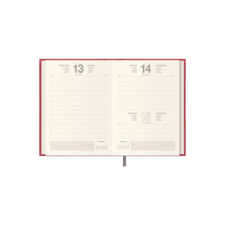 Agenda 2026 lausana día página 14 x 20 cm. color fucsia dohe 12737 - 26