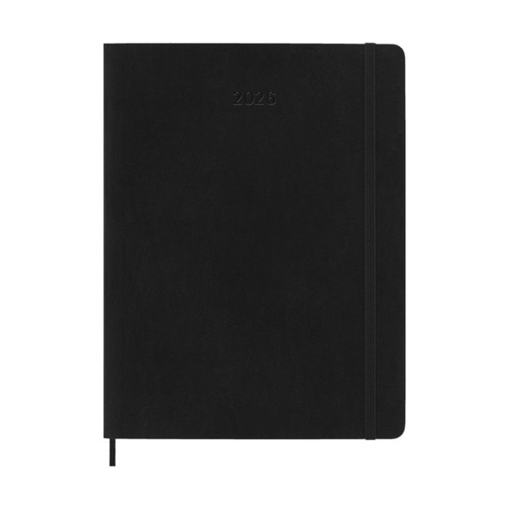 Agenda 2026 tapa blanda 12 meses semanal xl (19 x 25 cm) negra moleskine dsb12wn4y26