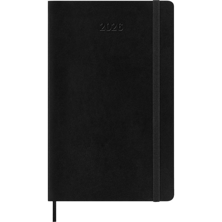 Agenda 2026 tapa blanda 12 meses semanal l (13 x 21 cm) negra moleskine dsb12wn3y26