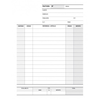 Apli Talonario de Facturas 1/8 Vertical con Duplicado - Excelente Calidad de Calca - Original Blanco y Copia Amarillo - Micrope