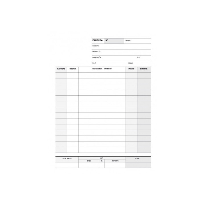 Apli Talonario de Facturas 1/8 Vertical con Duplicado - Excelente Calidad de Calca - Original Blanco y Copia Amarillo - Micrope