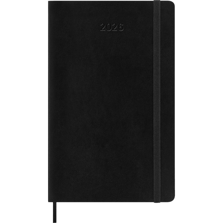 Agenda 2026 tapa blanda 12 meses diaria l (13 x 21 cm) negra moleskine dsb12dc3y26