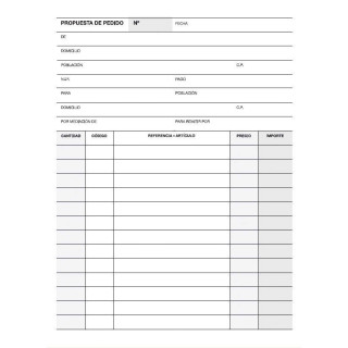 Apli Talonario Pedido 1/4 Natural Lito A-27 - Papel Autocopiativo - 25 Juegos por Talonario - Numeracion Secuencial - Tamaño 1