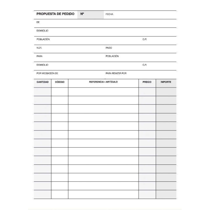 Apli Talonario Pedido 1/4 Natural Lito A-27 - Papel Autocopiativo - 25 Juegos por Talonario - Numeracion Secuencial - Tamaño 1