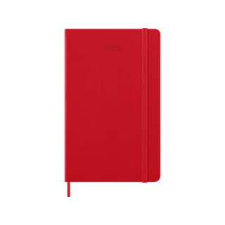 Agenda 2026 tapa dura 12 meses diaria l (13 x 21 cm) rojo moleskine dhf212dc3y26