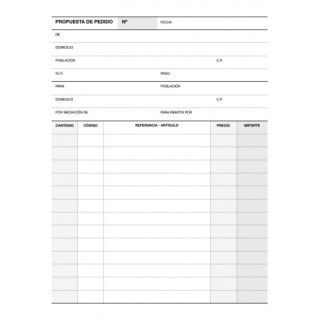 Apli Talonario de Pedidos 1/4 Vertical con Duplicado - Excelente Calidad de Calca - Original Blanco y Copia Amarillo - Microper