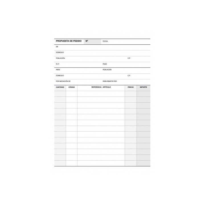 Apli Talonario de Pedidos 1/4 Vertical con Duplicado - Excelente Calidad de Calca - Original Blanco y Copia Amarillo - Microper