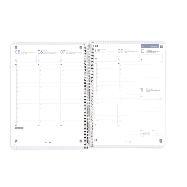 Agenda 2026 live&go a5 15x21cm semana vista colores vivos oxford 400201729