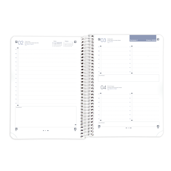 Agenda 2026 live&go a5 15x21cm dia pagina colores vivos oxford 400201728