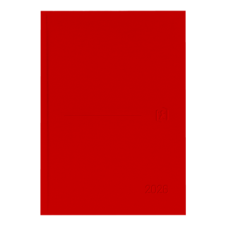 Agenda 2026 minimal a5 15x21cm dia pagina color rojo oxford 400201724