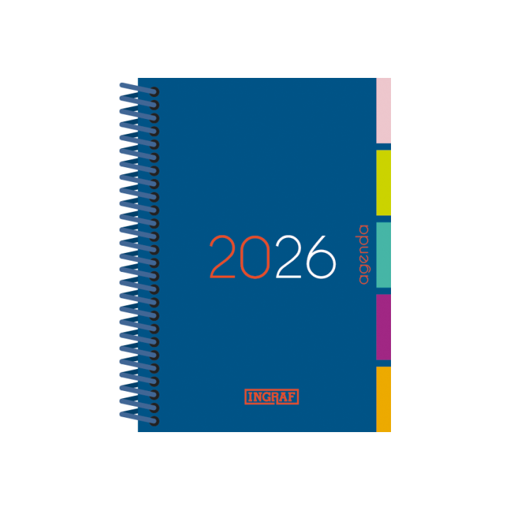 Agenda 2026 mediterraneo d/p 15x21 colores surtidos castellano ingraf 356430