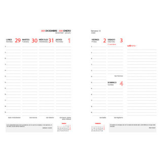 Agenda 2026 paris s/v 15x21 negro castellano ingraf 356572