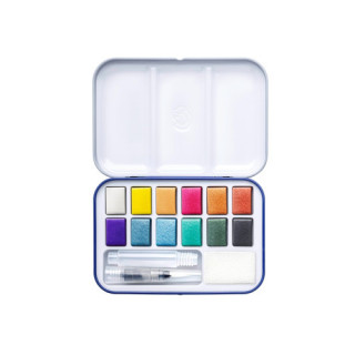 Estuche metalico acuarelas 12 colores metalizados staedtler 888m m12-c
