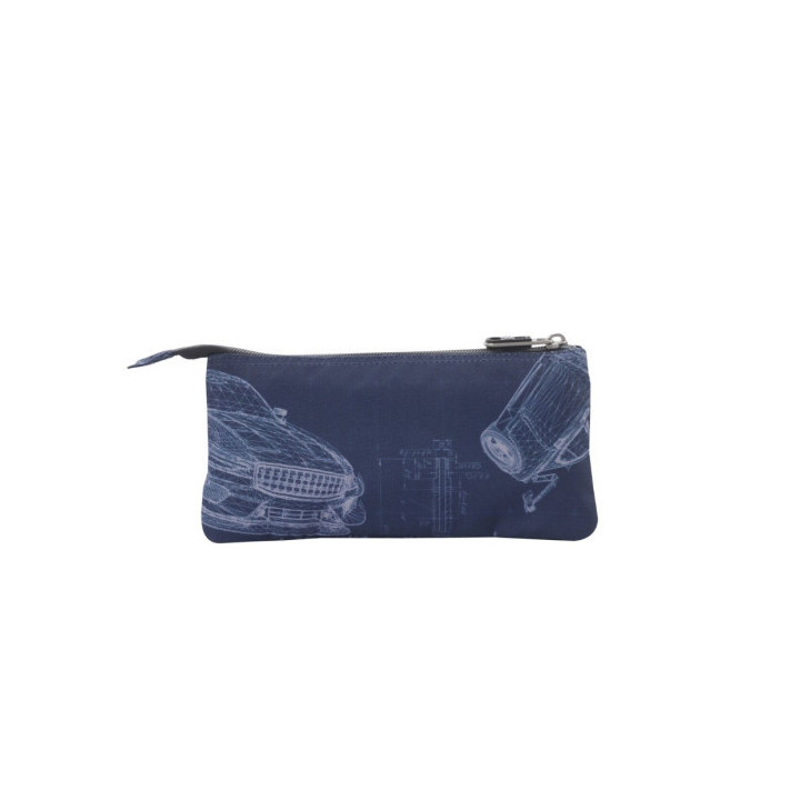 Estuche 3 compartimentos tablero blueprint totto ac52eco012-2426z-0jj