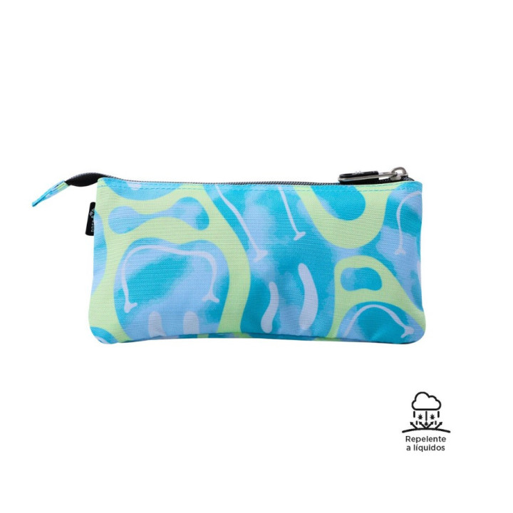 Estuche 3 compartimentos tablero happy flow totto ac52eco012-2416z-2au