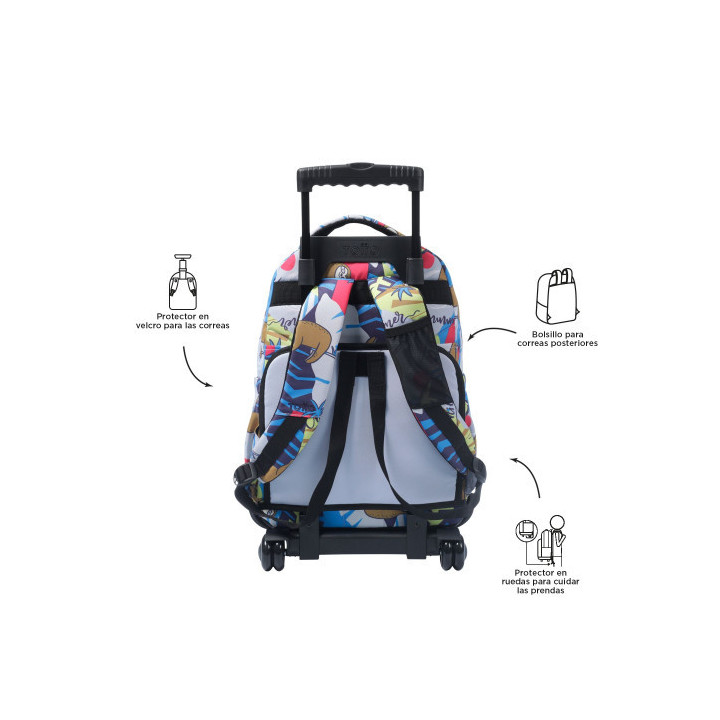 Mochila renglones lazel (32 x 45.5 x 18) - 26l totto ma03eco006-2416p-6yb
