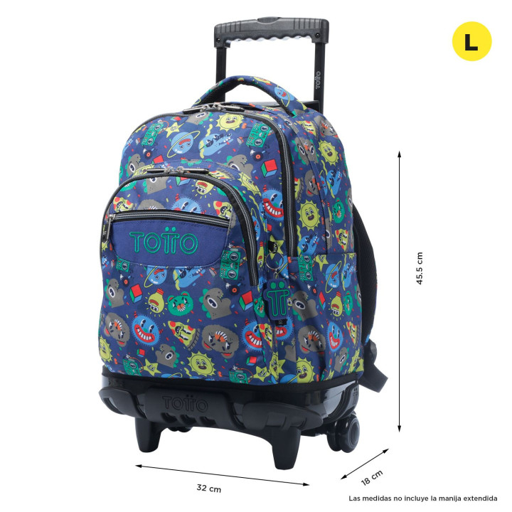 Mochila renglones tello (32 x 45.5 x 18) - 26l totto mma03eco006-2416p-8jz
