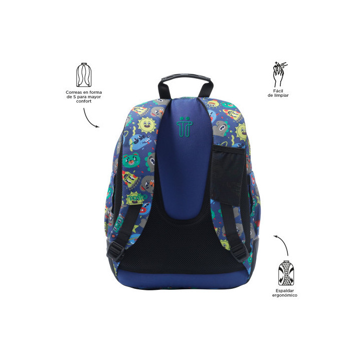 Mochila rayol tello (33 x 44 x 13,5) - 19,6l totto ma04eco002-2416n-8jz