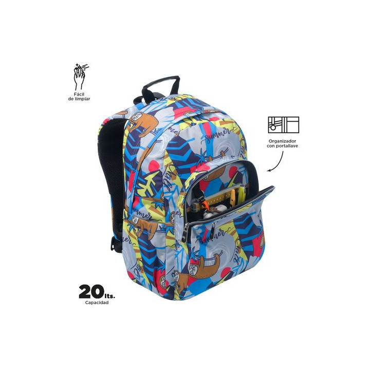 Mochila acuareles lazel (33 x 44 x 14) - 20l totto ma04eco021-2416n-6yb