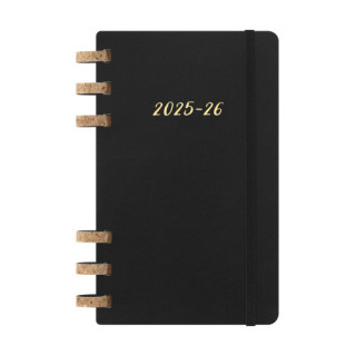 Agenda 12m 2026 espiral academica l (13 x 21 cm) negra tapa blanda moleskine dsspb12amwh3y26
