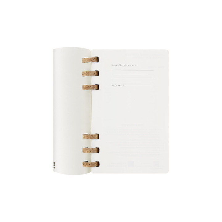 Agenda 12m 2026 espiral academica l (13 x 21 cm) negra tapa blanda moleskine dsspb12amwh3y26
