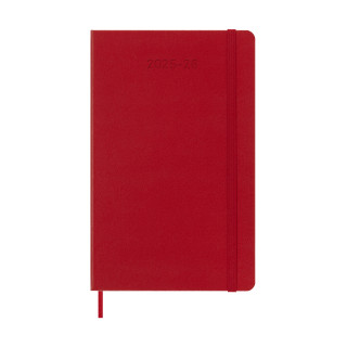 Agenda 18m 2025-2026 semanal l (13 x 21 cm) rojo tapa dura moleskine dhf218wn3y26