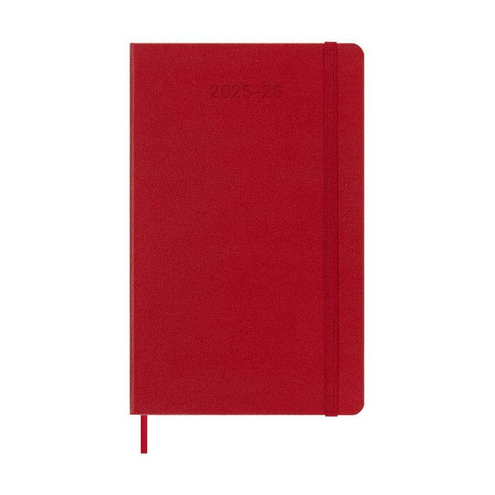 Agenda 18m 2025-2026 semanal l (13 x 21 cm) rojo tapa dura moleskine dhf218wn3y26