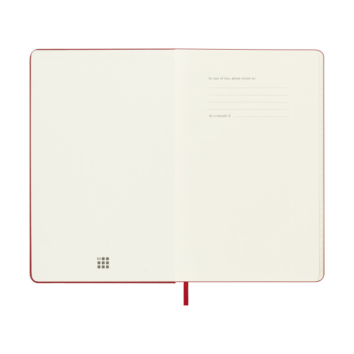 Agenda 18m 2025-2026 semanal l (13 x 21 cm) rojo tapa dura moleskine dhf218wn3y26
