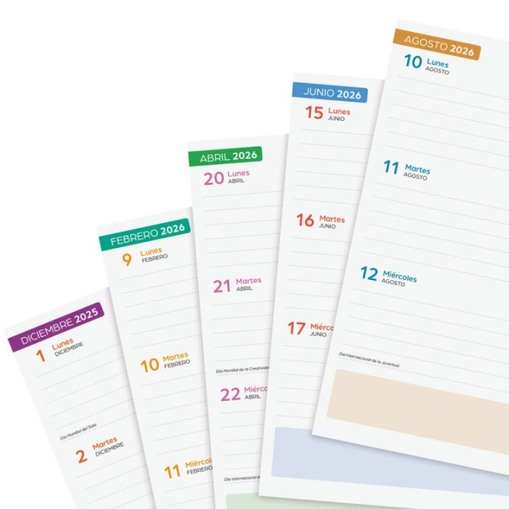 Agenda escolar 2025-2026 curso cosmo 4º 155x212  1dia pagina iris+ finocam 537070326