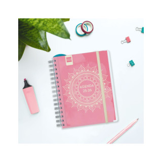 Agenda docente 2025-2026 magistral personalizable 4º 155x212 semana vista horizontal mandala+ finocam 533380126