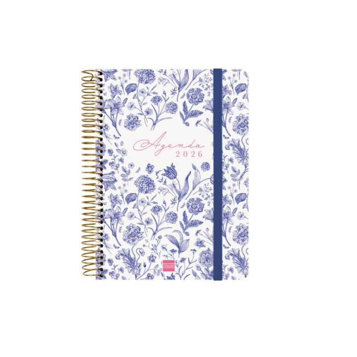 Agenda 16 meses septiembre 2025-diciembre 2026 cloe e10-155x212 semana vista horizontal azul+ finocam 627100126