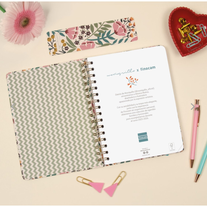 Agenda escolar 2025-2026 moniquilla e10-155x212 semana vista horizontal jardin+ finocam 646010226