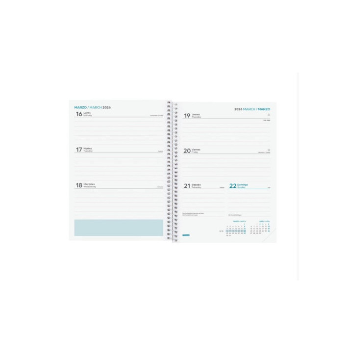 Agenda escolar 2025-2026 secundaria 4º 155x212 semana vista horizontal art+ finocam 634204826