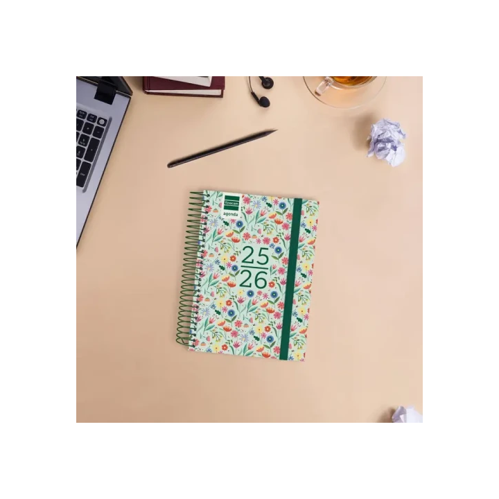 Agenda escolar 2025-2026 secundaria 8º 120x164 1dia pagina fiori+ finocam 634264926