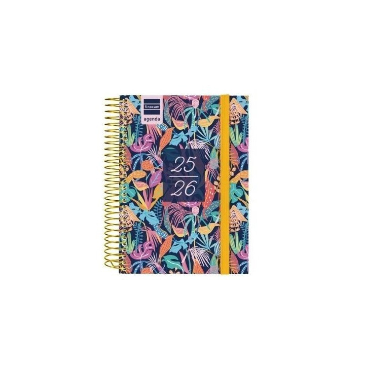 Agenda escolar 2025-2026 secundaria 8º 120x164 1dia pagina tropical+ finocam 634265026