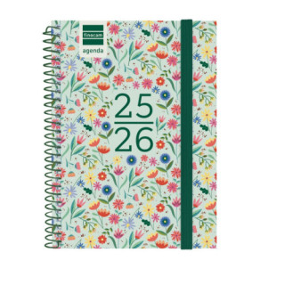 Agenda escolar 2025-2026 secundaria 8º 120x164 semana vista horizontal fiori+ finocam 634224926