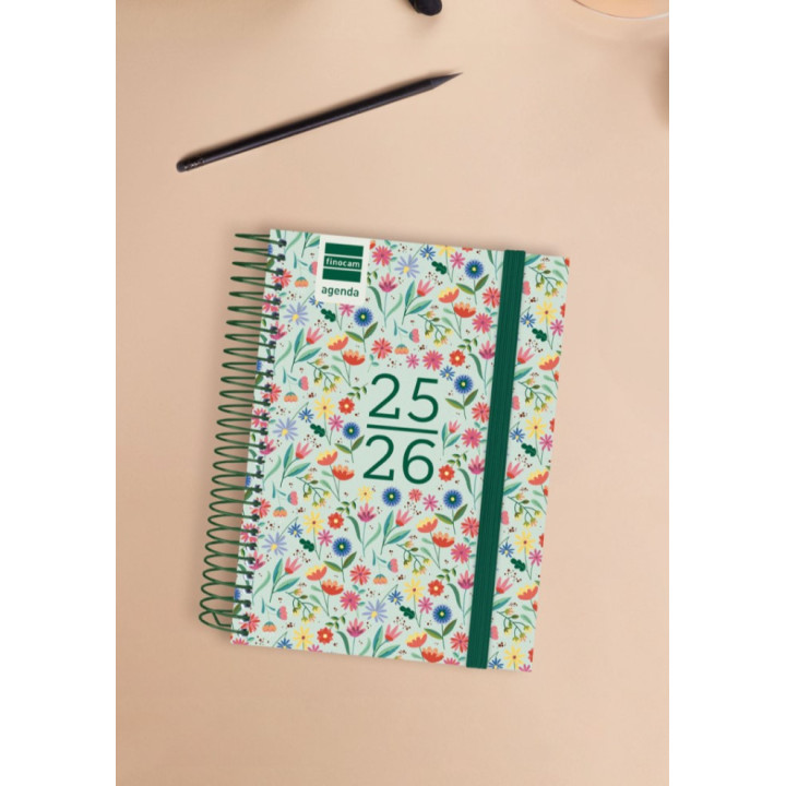 Agenda escolar 2025-2026 secundaria 8º 120x164 semana vista horizontal fiori+ finocam 634224926