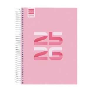 Agenda escolar 2025-2026 cool 4º 155x212 1dia pagina rosa+ finocam 645060426