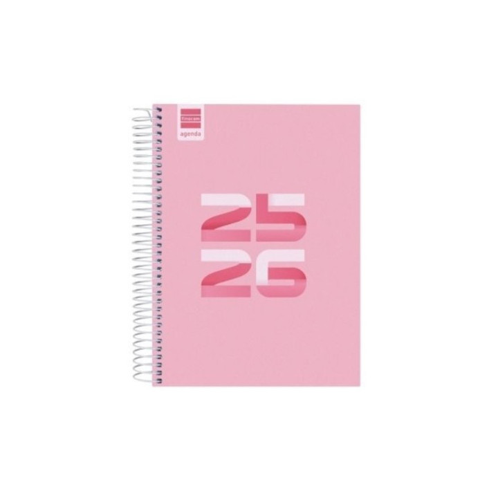 Agenda escolar 2025-2026 cool 4º 155x212 1dia pagina rosa+ finocam 645060426