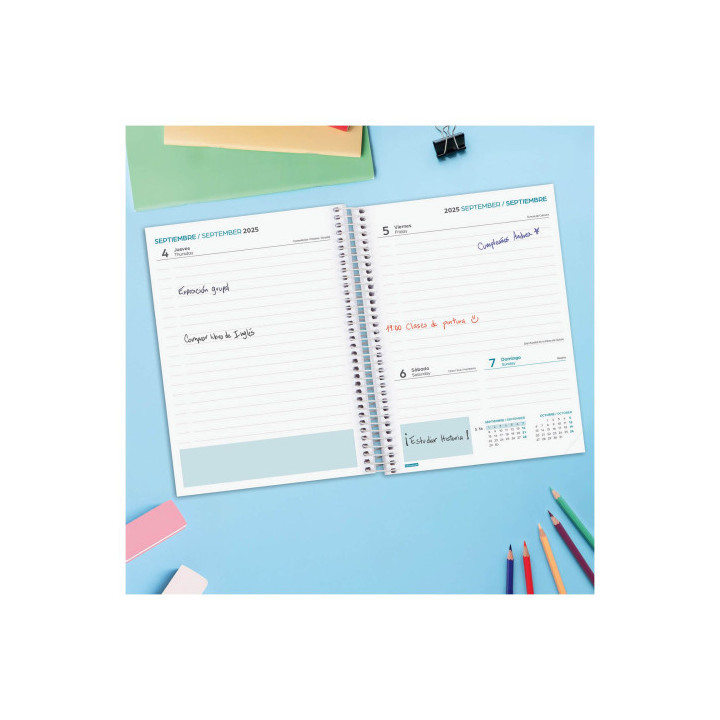 Agenda escolar 2025-2026 cool 4º 155x212 1dia pagina azul+ finocam 645060126