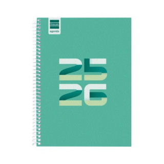 Agenda escolar 2025-2026 cool 4º 155x212 1dia pagina verde+ finocam 645060926