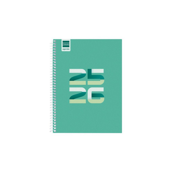 Agenda escolar 2025-2026 cool 4º 155x212 1dia pagina verde+ finocam 645060926