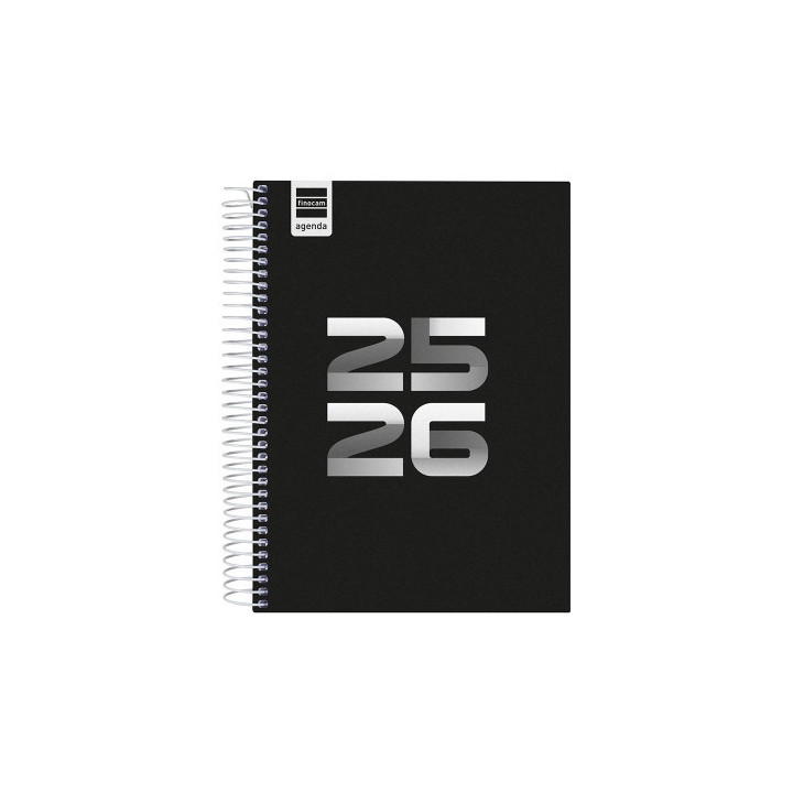 Agenda escolar 2025-2026 cool 4º 155x212 1dia pagina negro+ finocam 645060326
